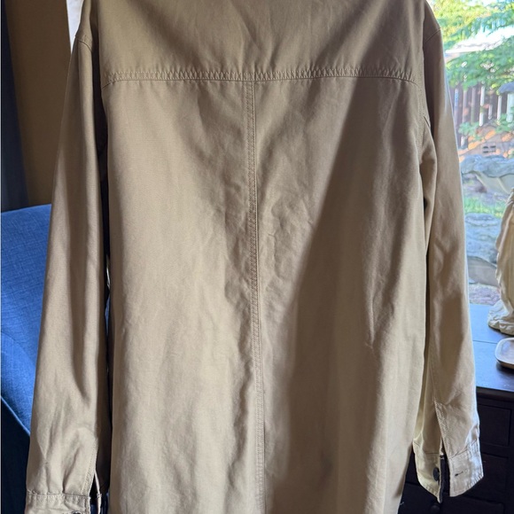 Vintage Lands End Chore Barn Coat Plaid Lining Corduroy Collar Cuff Women’s XL - Picture 3 of 6